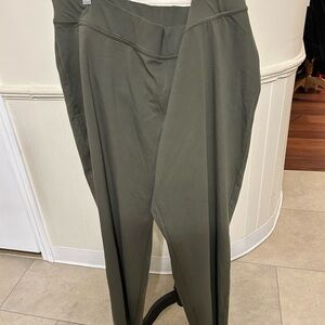 Brand New Lands' End Women’s Plus Size Pants in Olive -Starfish-Straight Leg 3X